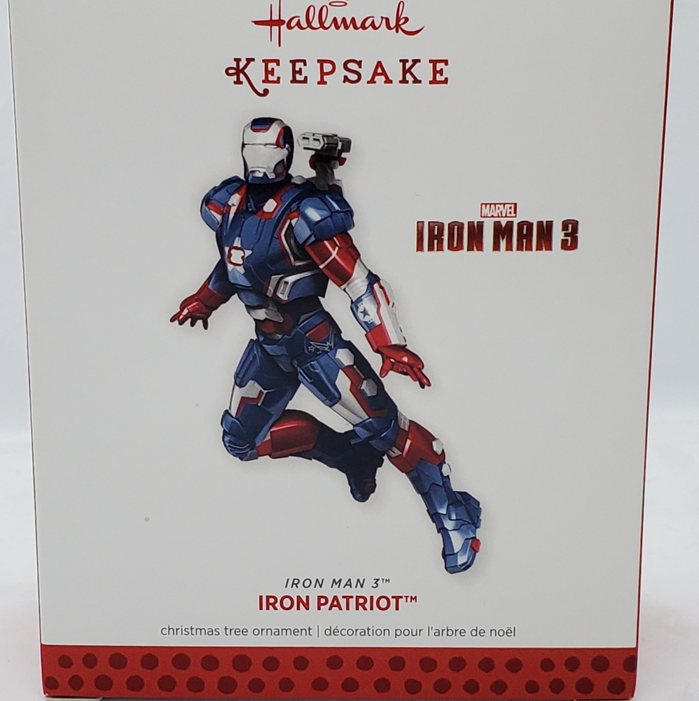 HALLMARK 2013 IRON MAN 3 SUPER HERO IRON PATRIOT MARVEL NEW NIB ORNAMENT CHRISTM - Picture 2 of 7